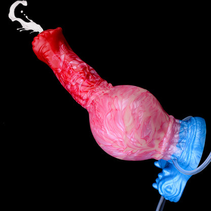 Aufblasbarer Fantasy-Dildo mit Squirting-Effekt, Anal-Buttplug – Weiche Pferdedildos aus Silikon, Sexspielzeug für Frauen und Männer