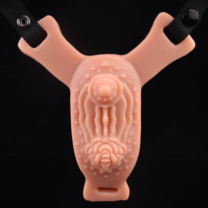 Life Size Pussy Sex Grinder -  Vibrating Bullet Realistic Vaginal Masturbator for LGBTQ Couples