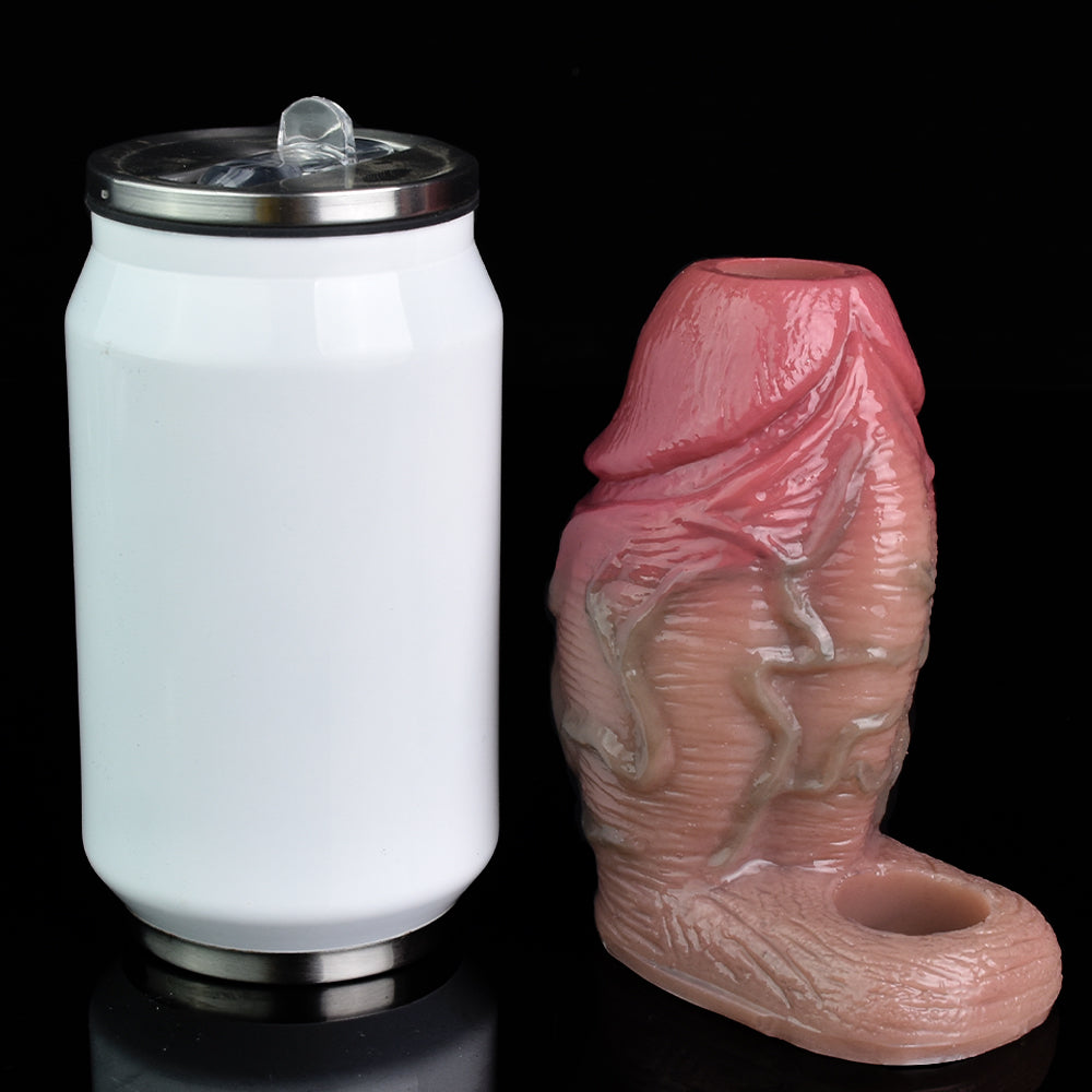 Realistic Cock Sleeve Enlargement Sex Toy for Men - Big Girthy Penis Extender Masturbator