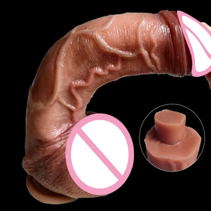 Riesiger realistischer Analdildo Butt Plug - Dildos mit Saugnapf aus Silikon Vaginales Analsexspielzeug