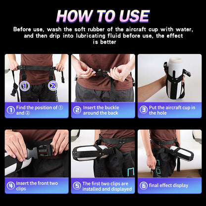 Strap-on Male Masturbator Blowjob Machine - Vacuum Oral Sucking Vibrating Sex Toys for Men