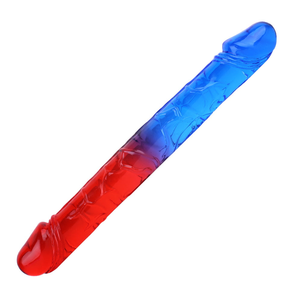 Double Dildo Anal Butt Plug - Colored Realistic Dildos Sex Toys for Women Lesbian