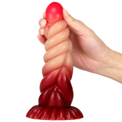 Fantasy Spiral Anal Dildo Butt Plug - Realistisches Silikon Vaginal Prostata Weibliches Sexspielzeug