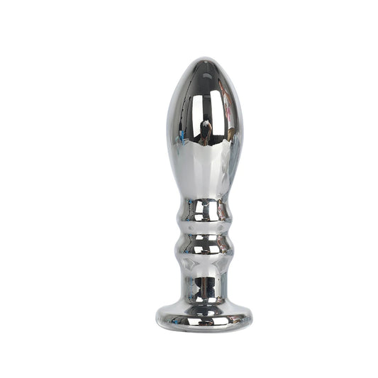 Vibrierender Dildo-Buttplug – Metalldildos G-Punkt-Prostata-Massage-Analspielzeug