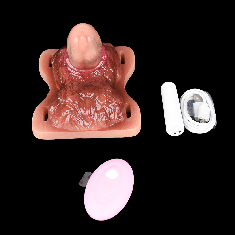 Fantasy Dildo Grinder Sex Toys - Strapless Vibrating Bullet Monsterdildo Vaginal Masturbator