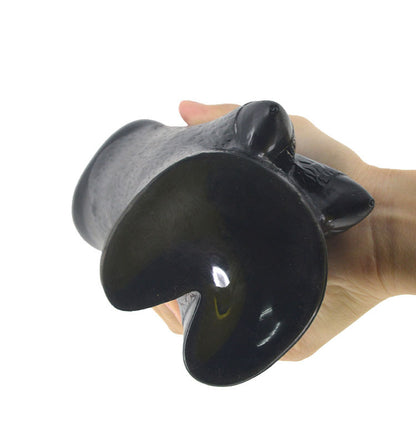 Pig Monsterdildo Large Butt Plug - Black Dildo Animal Silcone Fantasy Sex Toy for Men Women