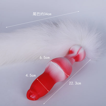 Dogue du Tibet Fantasy Dildos Butt Plug - Animal Dogdildo Jouets sexuels vaginaux anaux texturés