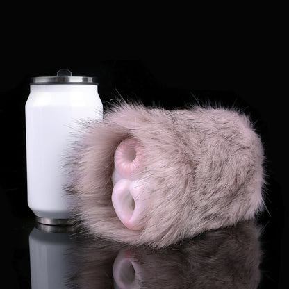 Furry Rabbit Pocket Pussy Masturbation Cup - Animal Vagina Penis Massage Sex Toy for Men