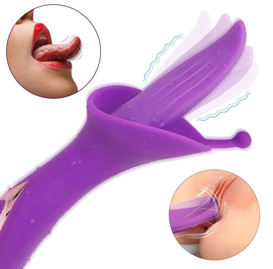 Stimulateur de clitoris léchant la langue - Vibromasseur anal clitoridien point G