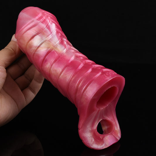 Dragon Penis Sleeve Cock Ring Male Sex Toy - Silicone Monsterdildo Penis Enlarger Sexshop