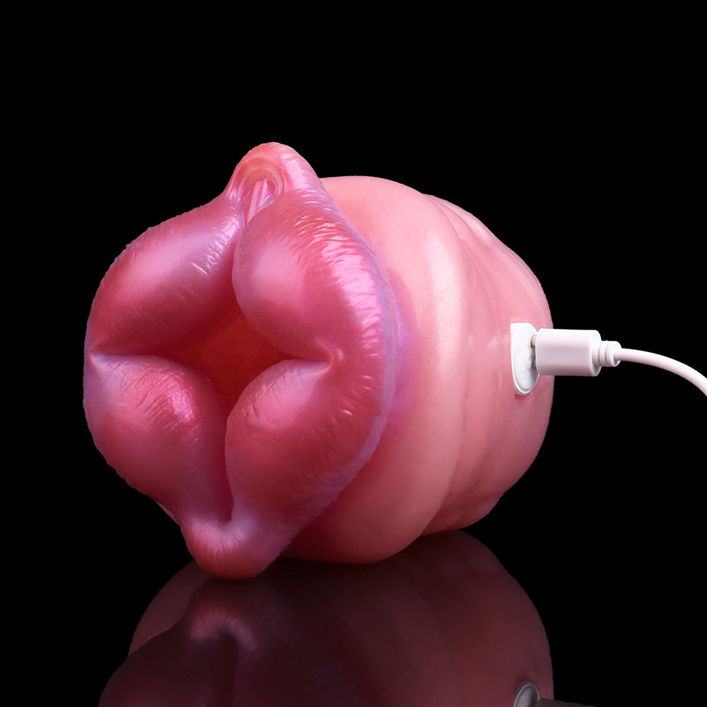 Bear Pussy Male Masturbator - Remote Control Vibrating Bullet Penis Masturbation Sex Toy for Men