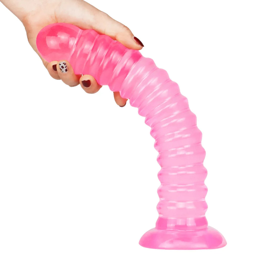 Sangle sur le plug anal gode rose - Gode anal en silicone Couple Sex Toys pour lesbiennes
