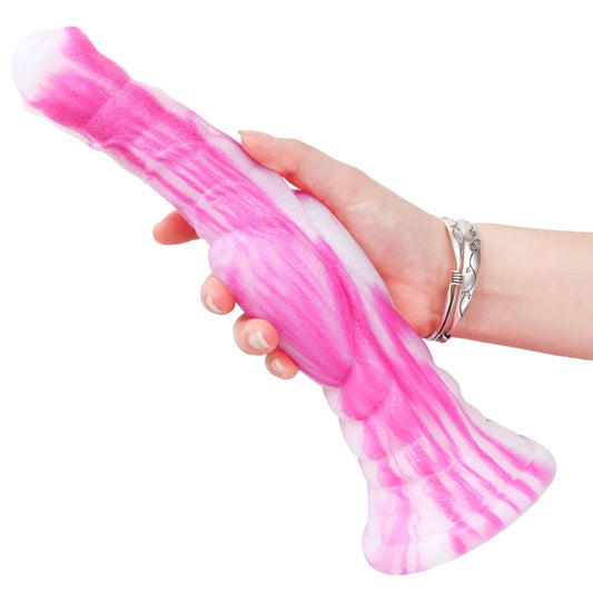 Exotischer Pferdedildo-Analplug – realistischer Tier-Rosa-Dildo aus Silikon, Sexspielzeug