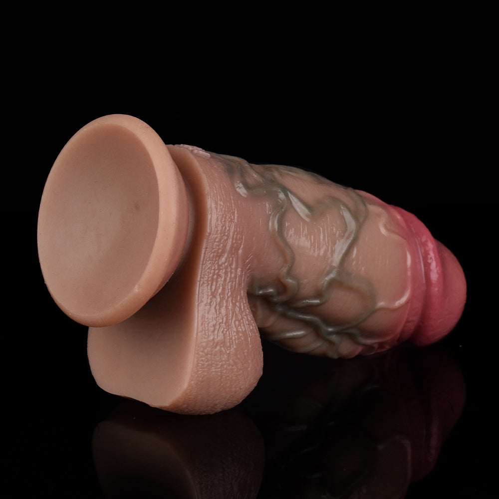 6-inch Realistic Anal Dildo Butt Plug - Silicone Soft Suction Cup Sex Toys for Men Women