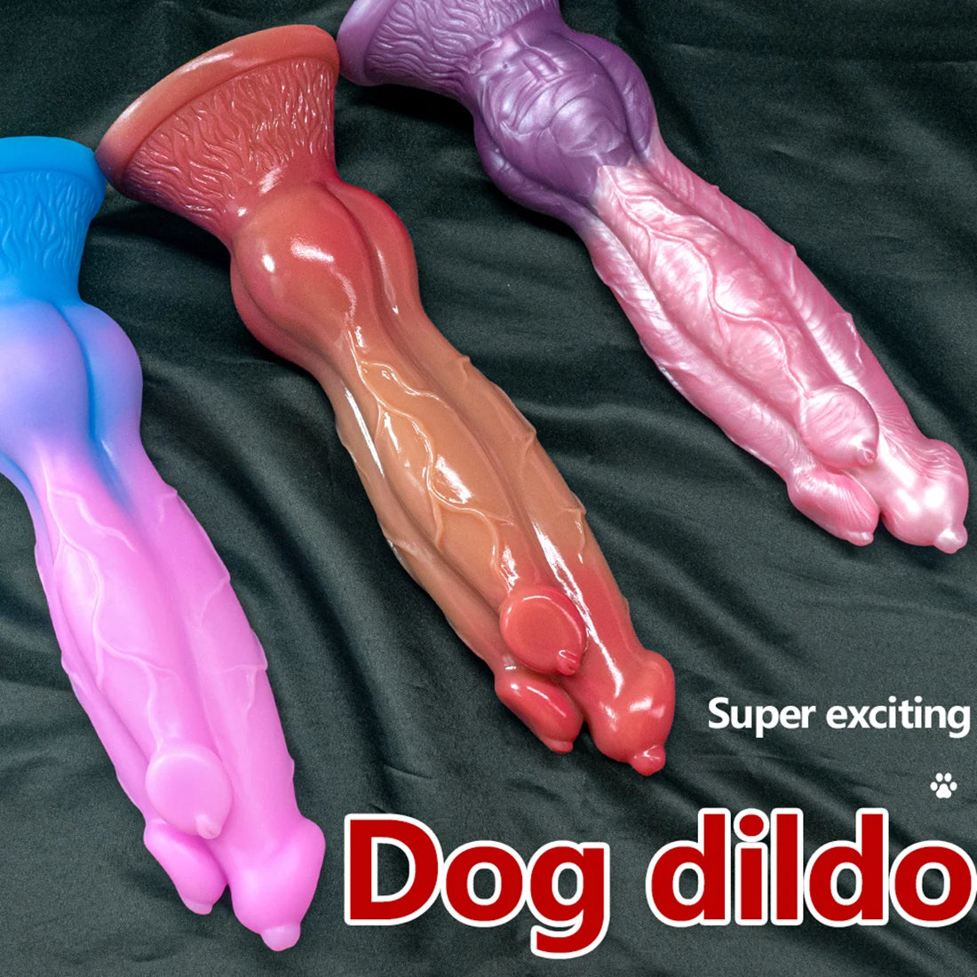 Gode ​​réaliste pour chien - Godes animaux monstre à trois têtes Sex Toys - Dolust Exotic