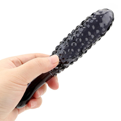 Glass Dildo Anal Plug - Knotted Anal Expander G Spot Prostate Massager