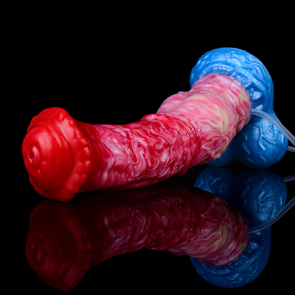 Inflatable Squirting Horse Dildo Butt Plug - Fantasy Monsterdildo Anal Sex Toys for Men Women