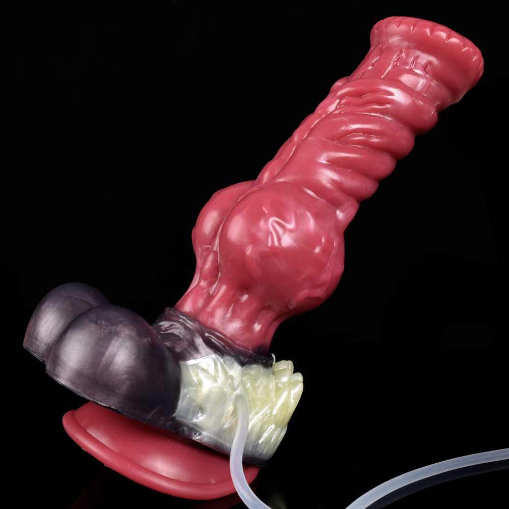 Squirting Horsedildo Butt Plug - Silicone Monster Dildo Vaginal Prostate Massger