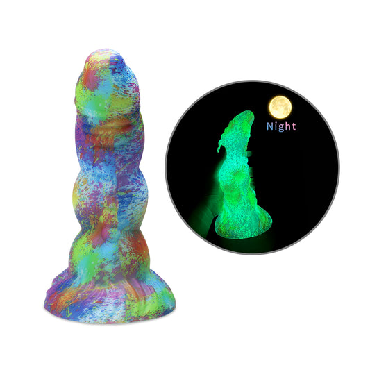 Big Girthy Huge Anal Dildo Butt Plug - Luminous Realistic Dildo Sex Toys for Women