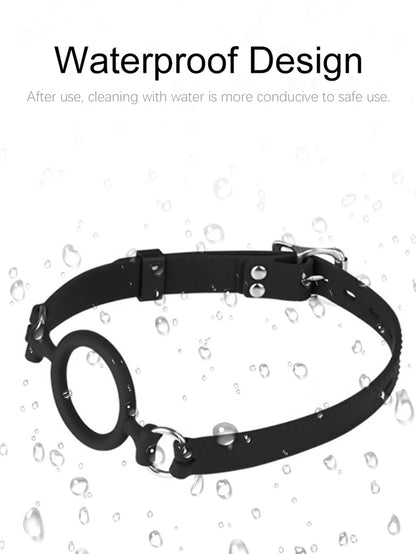 Silikonringknebel BDSM-Spielzeug - Bondage-Fesseln, einstellbare Größe