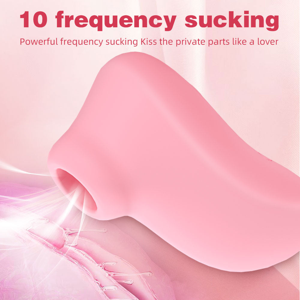 Finger Oral Sex Clit Sucking Vibrator - Pink Kawaii Whisper Quiet Female Sex Toys