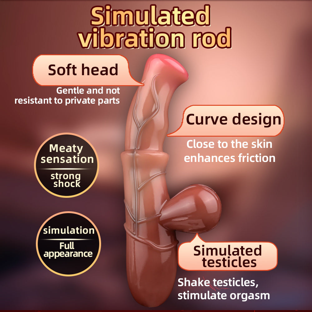 Pocket Vibrating Dildo Anal Butt Plug - Double End G-Spot Clit Vibrator Female Sex Toys