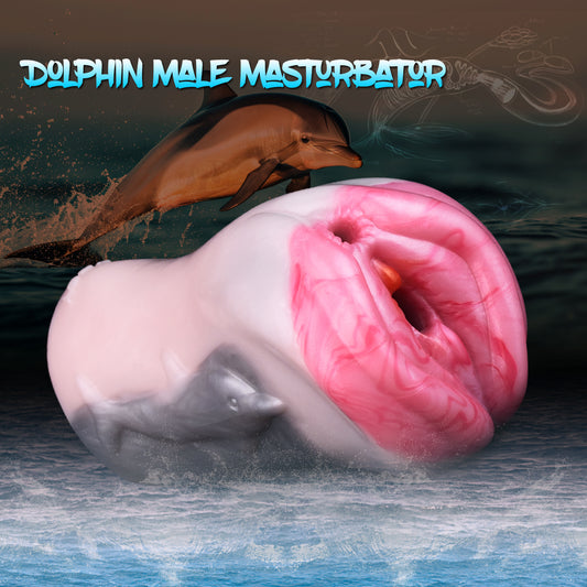 Masturbateur de poche Fantasy Animal - Jouet sexuel pour homme avec fellation vaginale et pénis de dauphin