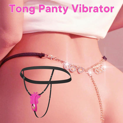 APP-gesteuertes vibrierendes Höschen-Sexspielzeug für Frauen - Butterfly Strapless Strapon Clit Vibrator