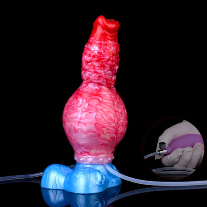 Aufblasbarer Monsterdildo-Buttplug – Realistisches, spritzendes Penis-Melk-Anal-Sexspielzeug für Frauen und Männer 