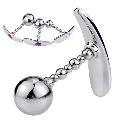 Metal Butt Plug - Stainless Steel Anal Ball Wearable Panty Sex Toys