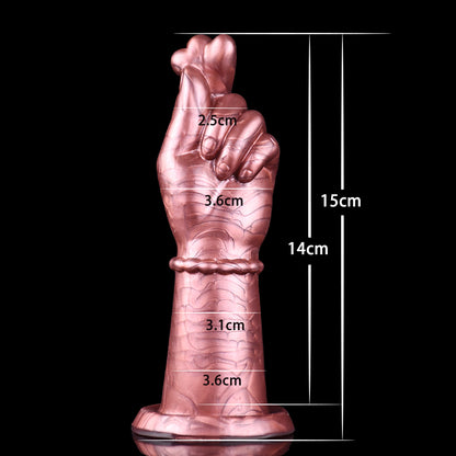 Fantasy Dildo Anal Butt Plug - Finger Heart Silicone Vaginal Masturbation Sex Toy for Men Women