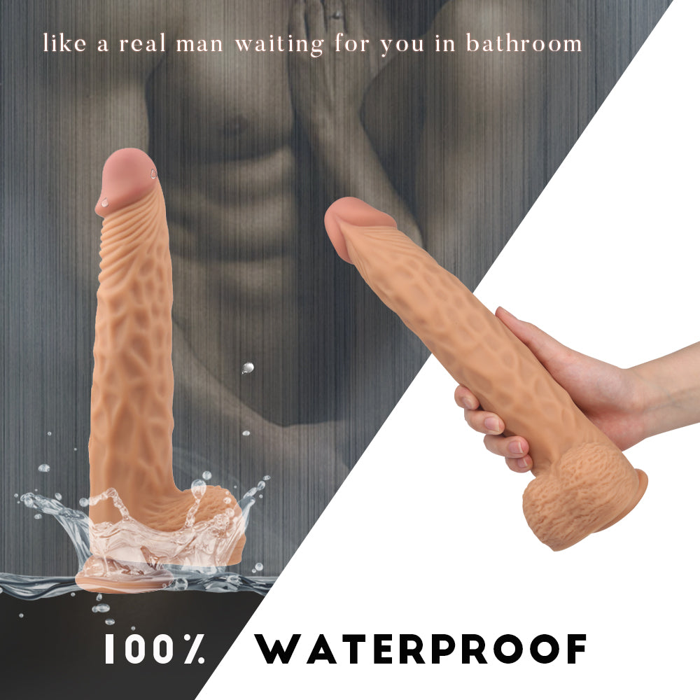 Large Realistic Dildo - 11 inch Long Strong Suction Cup Dildos for Women