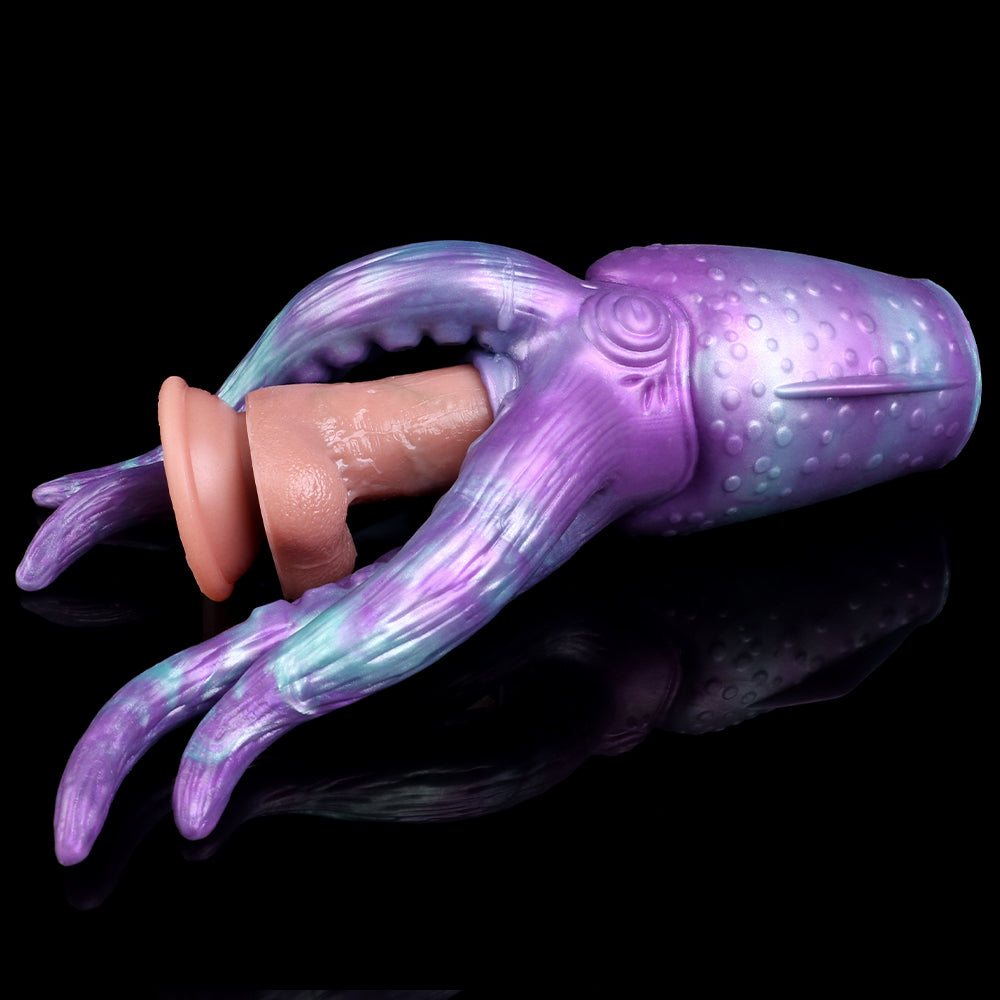 Octopus Pocket Pussy Mens Masturbation Cup - Fantasy Tentacle Dildo Silicone Blowjob Sex Toys