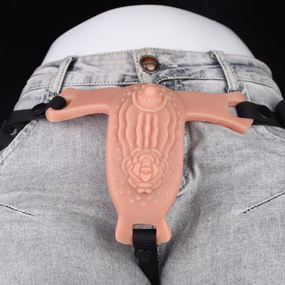 Life Size Pussy Sex Grinder -  Vibrating Bullet Realistic Vaginal Masturbator for LGBTQ Couples