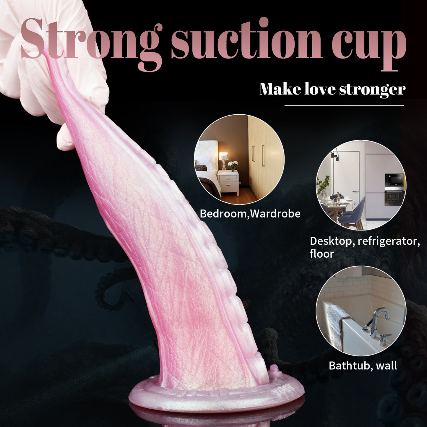 Fantasy Octopus Tentakel Dildo Butt Plug - Saugnapf Monsterdildo Anal Sex Spielzeug 