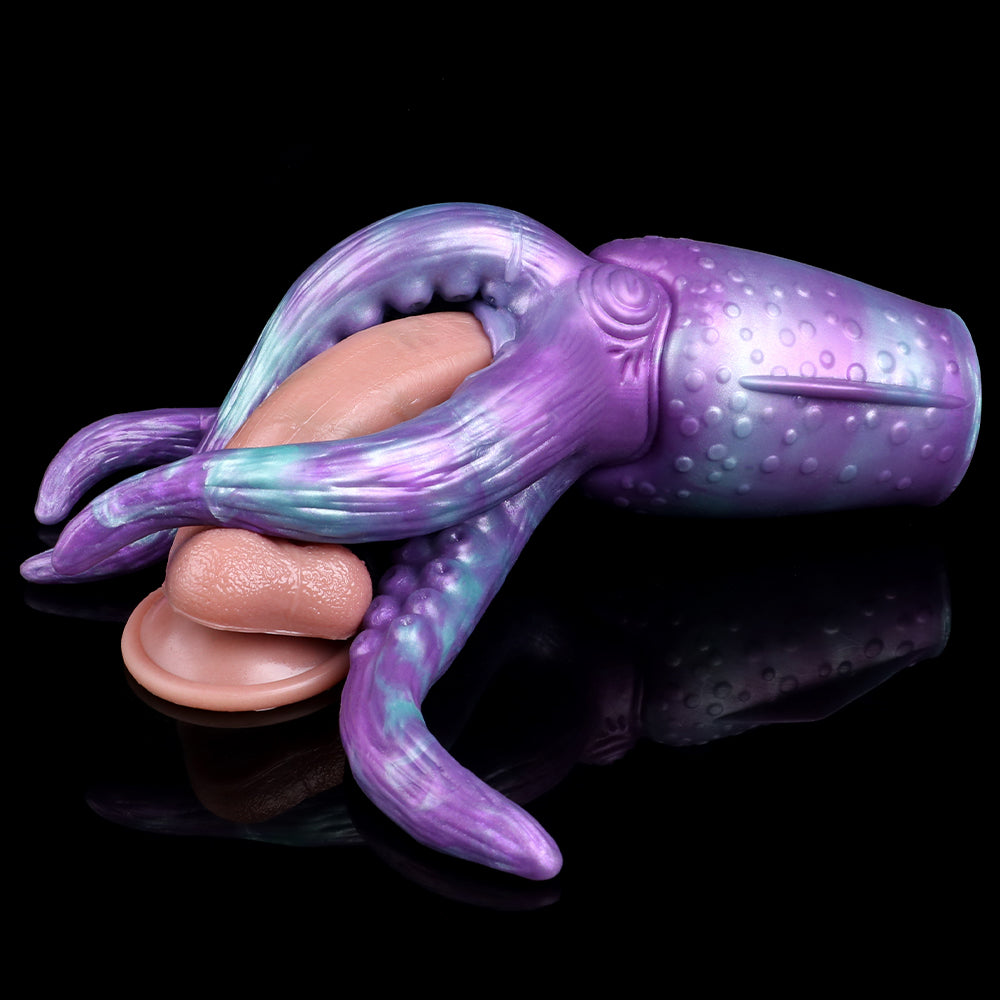 Octopus Pocket Pussy Mens Masturbation Cup - Fantasy Tentacle Dildo Silicone Blowjob Sex Toys