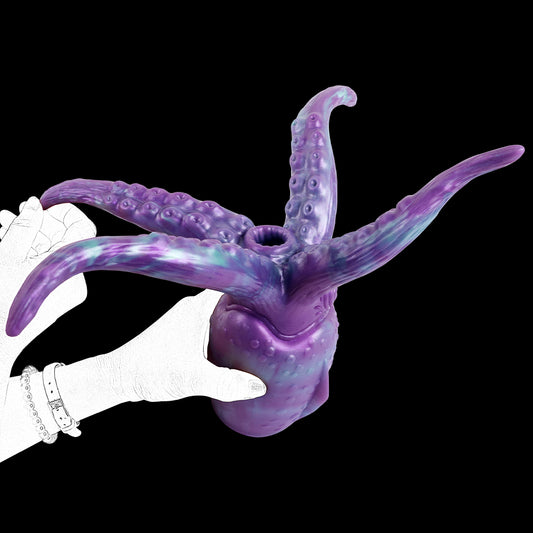 Oktopus-Taschenmuschi, Masturbationstasse für Herren – Fantasie-Tentakel-Dildo, Silikon, Blowjob, Sexspielzeug