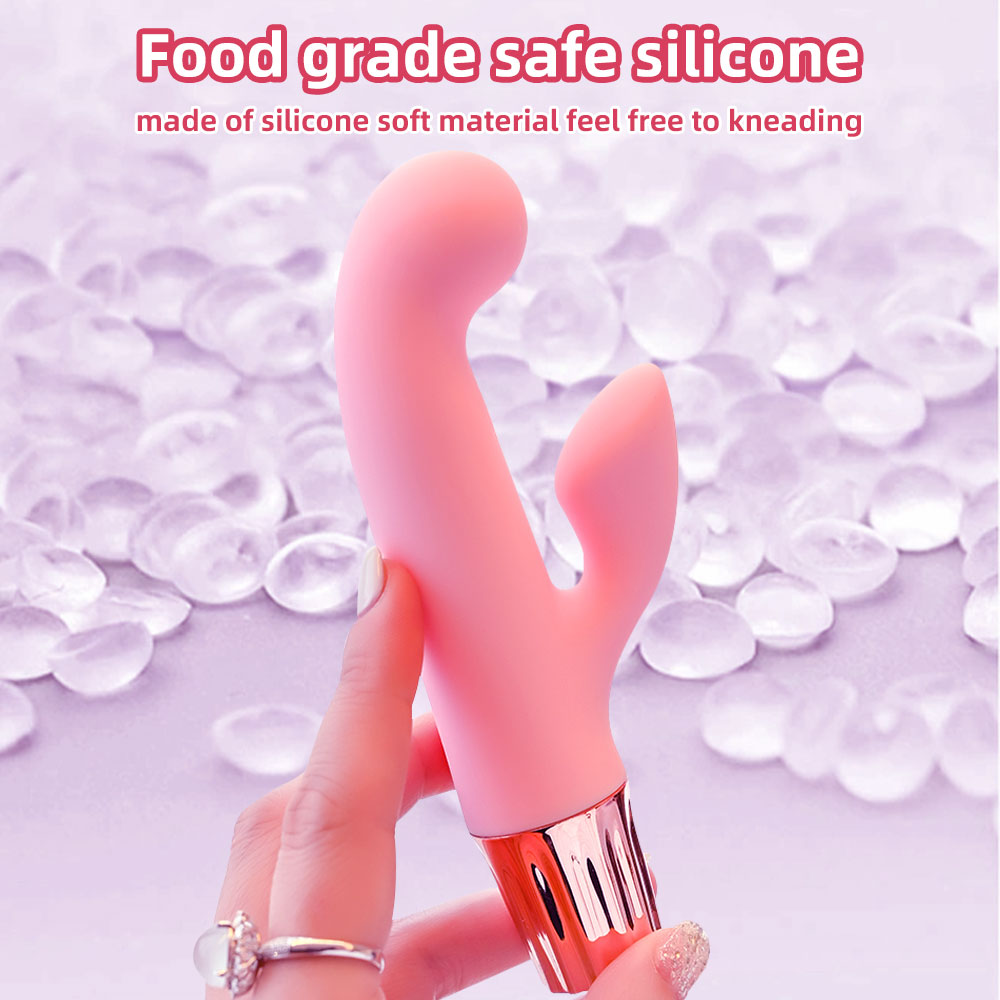 Vibrating Anal Dildo Finger Rabbit Vibrator - Double End G Spot Clit Stimulator Sex Toys for Women
