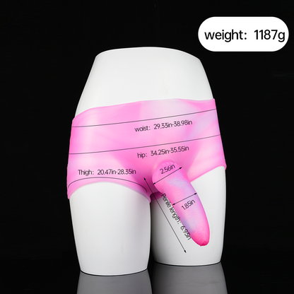 Wearable Pink Strap-on Dildo Underwear - Lifelike 7 inch Penis Pegging Sex Toys for Women Lesbian