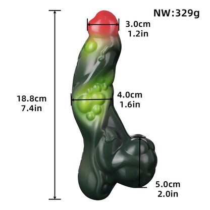 Monsterdildo mit vibrierendem Analplug – Handheld-Fantasy-Vibrator für Frauen, Anal-Sexspielzeug