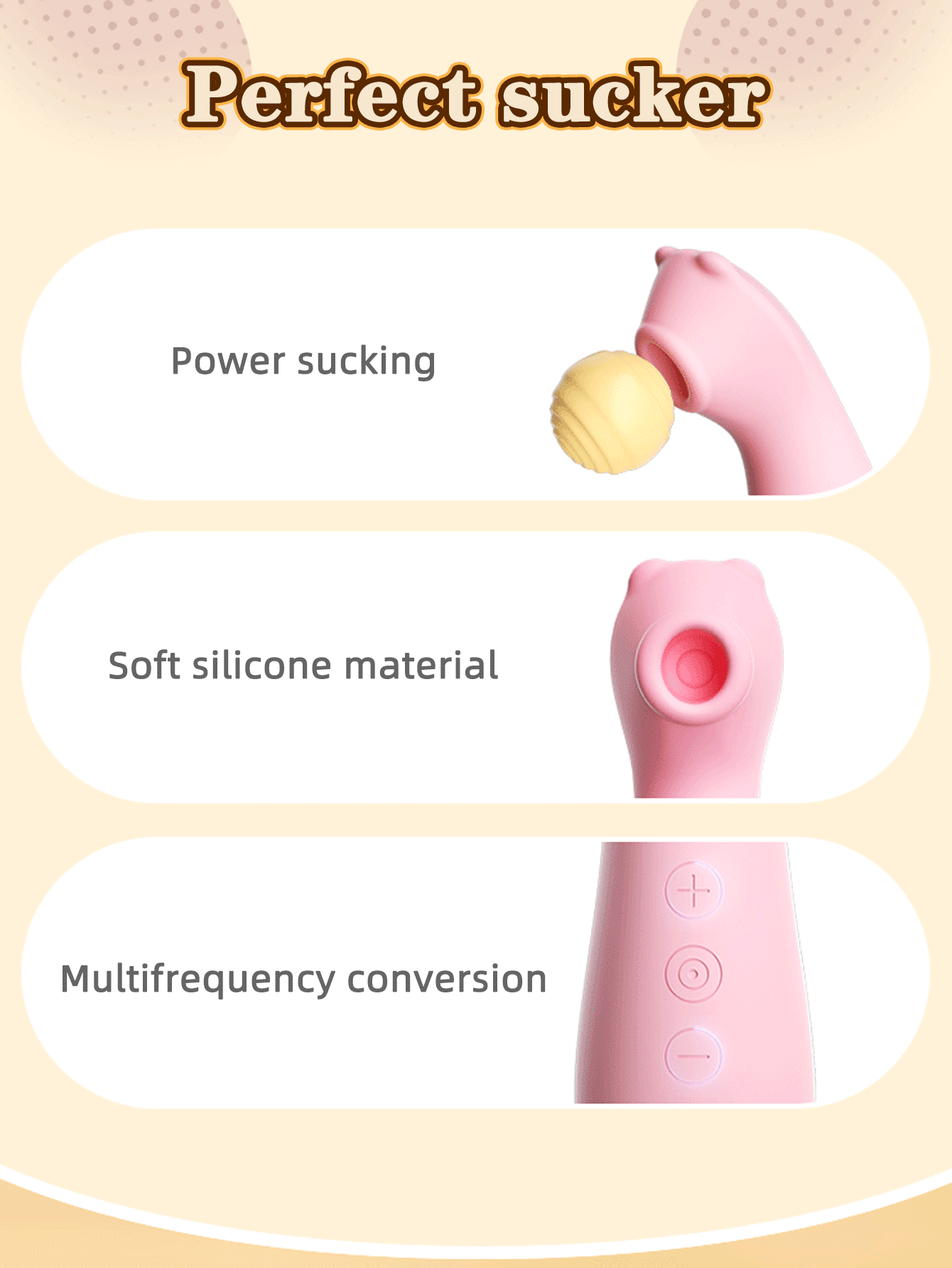 Stimulateur de succion de clitoris – Vibromasseur clitoridien de poche Fantasy Bear, jouet sexuel féminin
