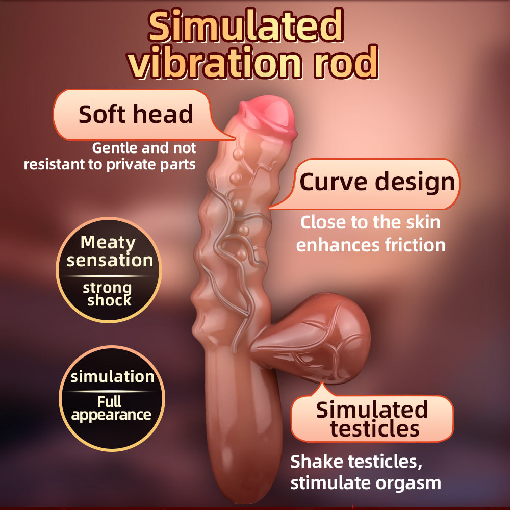 Girthy Realistic Dildo Vibrator Women Masturbator - Double End Clit Stimulator Prostate Massager