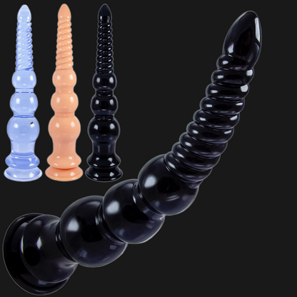 12 inch Long Dildo Butt Plug - Soft Silicone Dildos Penis Thrusting with Powerful Sucker