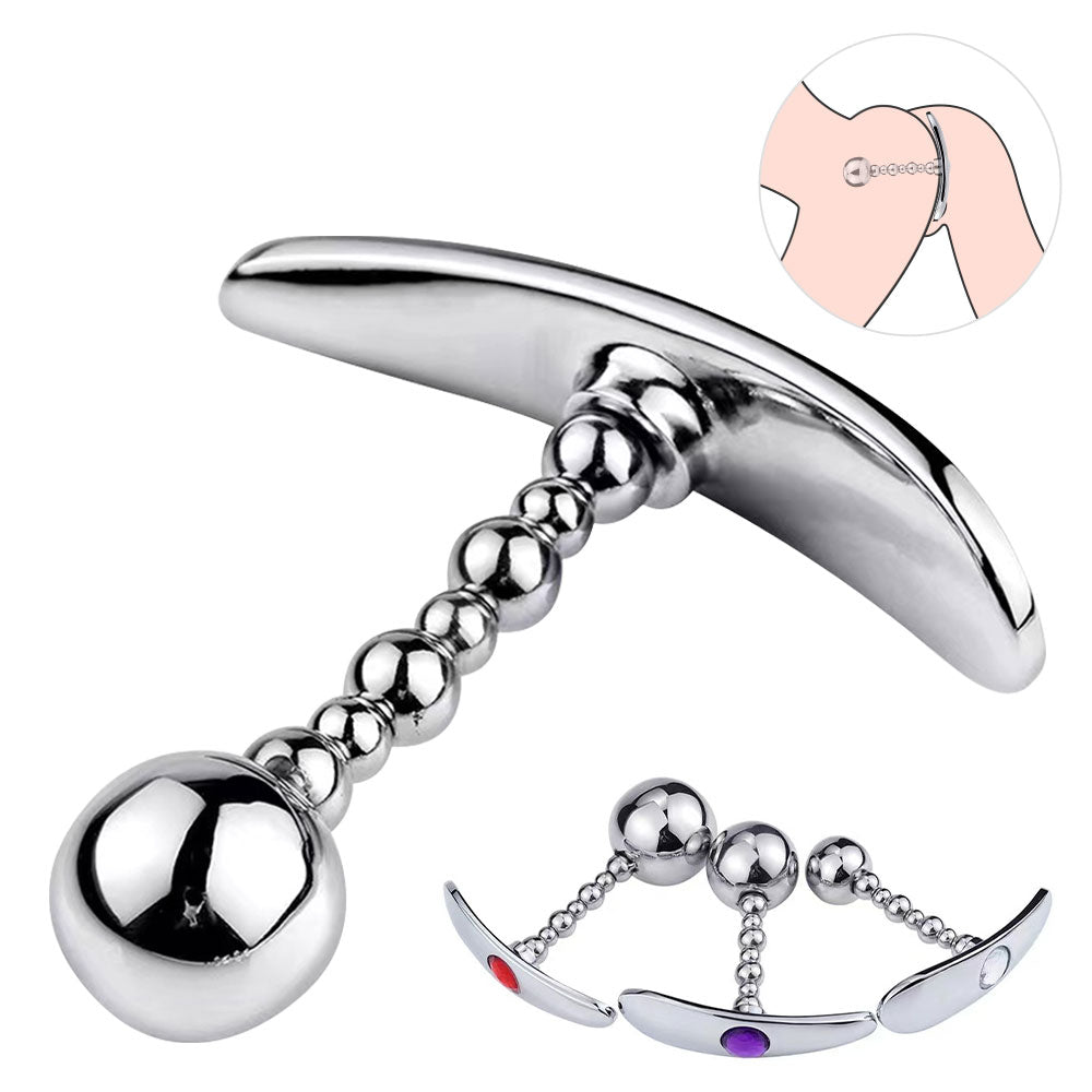 Metal Butt Plug - Stainless Steel Anal Ball Wearable Panty Sex Toys