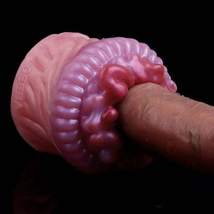 Monster Vaginal Pocket Pussy Male Masturbator - Fantasy Pangolin Vibrating Bullet Blowjob Sex Toy for Men