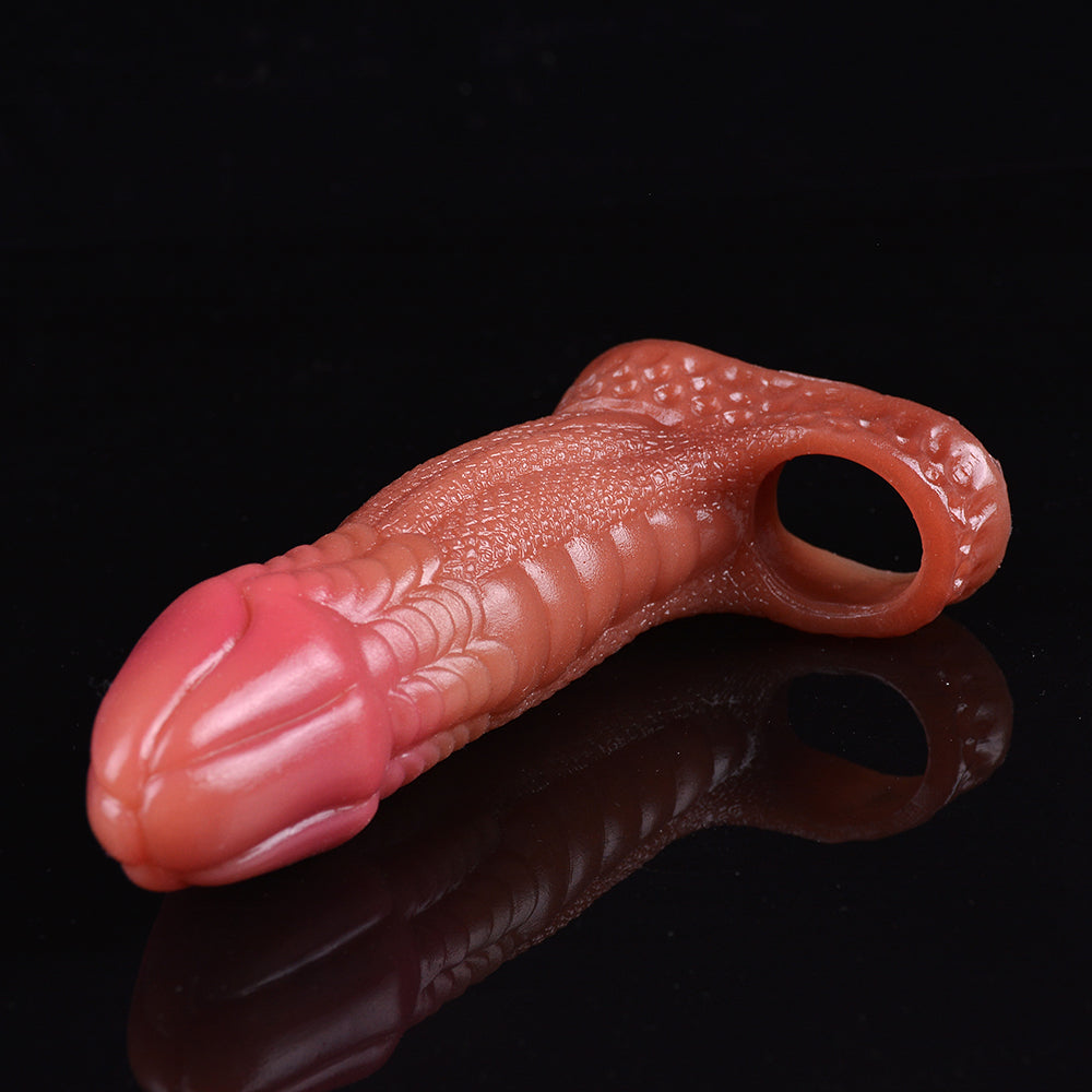 Fantasy Monsterdildo Cock Sleeve - Silicone Realistic Dildo Sex Toys for Men Couple Play