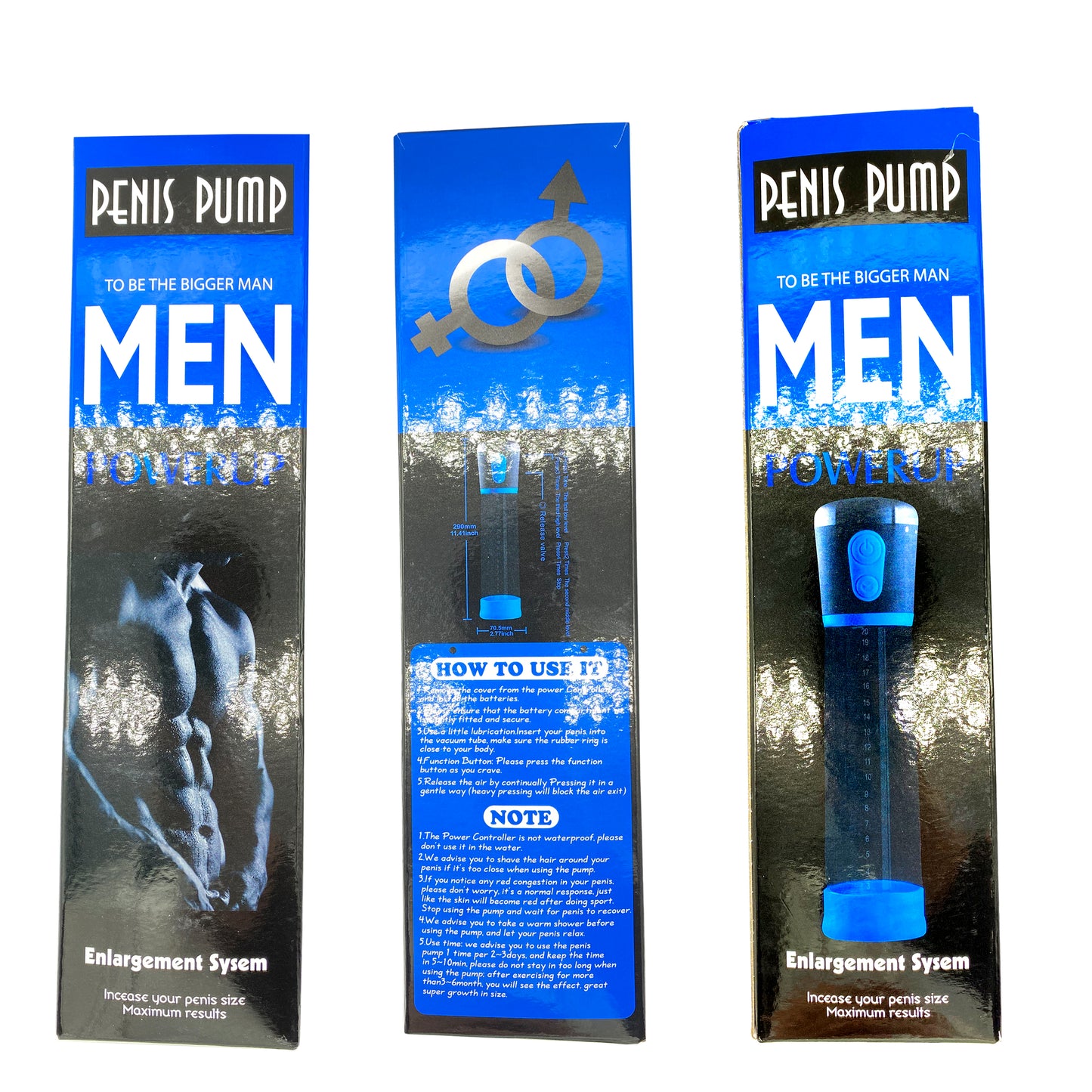 Penispumpe, Sexspielzeug für Männer – Vakuum-Saug-Vergrößerungstraining, männlicher Masturbator