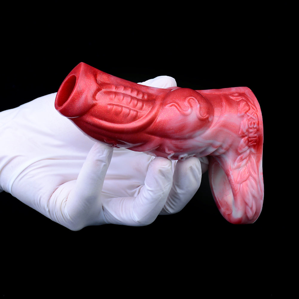 Fantasy Silicone Cock Sleeve Extender - Blood Dragondido Penis Sheath Sex Toys for Men