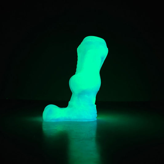 Leuchtende Monsterdildo-Penishülle – Penisring aus Silikon, Kondomverlängerung, Sexspielzeug für Männer
