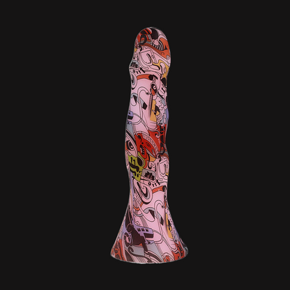 Colorful Long Anal Dildo Butt Plug - Camo Fantasy Dildos Butt Plug Prostate Massager